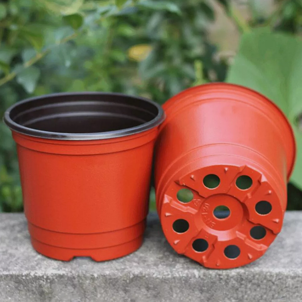 Picture of 3.5Inchi(10pcs)Two-color flower pot PP simple soft plastic nursery home gardening succulent flower pot 10 pcs