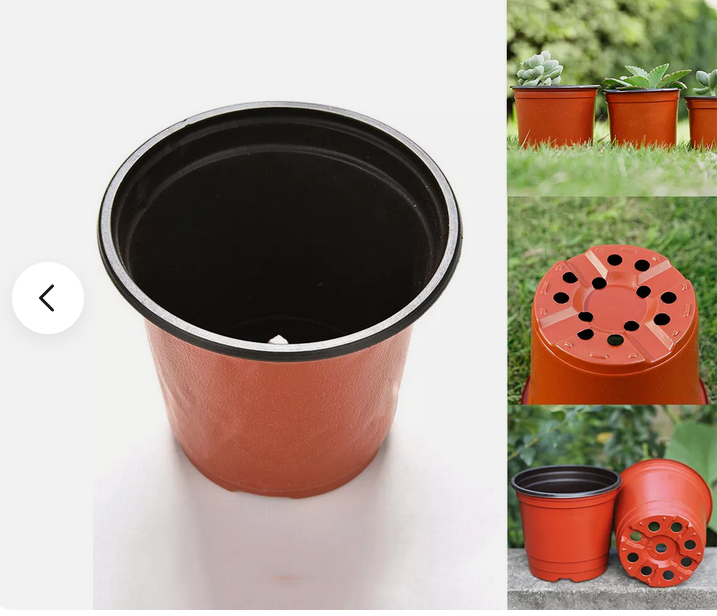 Picture of 3.5Inchi(10pcs)Two-color flower pot PP simple soft plastic nursery home gardening succulent flower pot 10 pcs