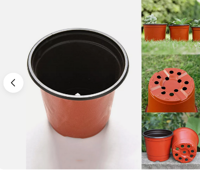 Picture of 3.5Inchi(10pcs)Two-color flower pot PP simple soft plastic nursery home gardening succulent flower pot 10 pcs