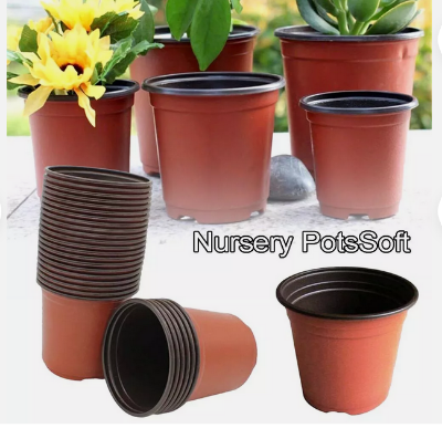 Picture of 3.5Inchi(10pcs)Two-color flower pot PP simple soft plastic nursery home gardening succulent flower pot 10 pcs