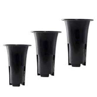 Picture of Orchid Nursery Pot-Home Garden Plastic Tall Black Herb Flower Planter 1pcs