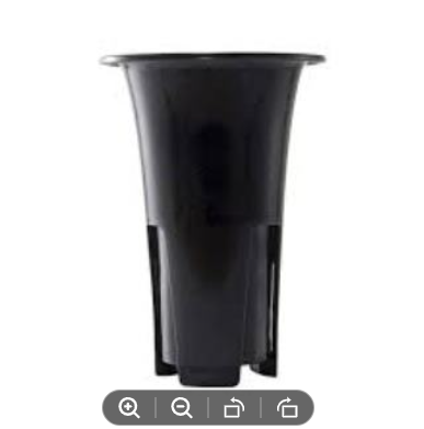 Picture of Orchid Nursery Pot-Home Garden Plastic Tall Black Herb Flower Planter 1pcs