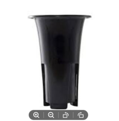 Picture of Orchid Nursery Pot-Home Garden Plastic Tall Black Herb Flower Planter 1pcs
