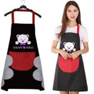 Picture of Cooking Kitchen Apron with Pocket Check Chef Apron Dress for Women Men Adults for Baking Restaurant Tool