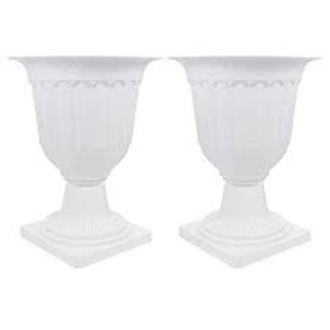 Picture of Small Roman Resin Plastic Pots Golden Ornaments New Decorated Wedding Props Roman Flower Pot 5 inchi