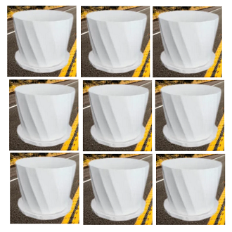Picture of Camelia White Planter 5 Inchi 10 Pcs with Tray