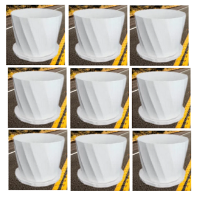 Picture of Camelia White Planter 5 Inchi 10 Pcs with Tray
