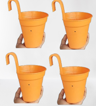 Picture of 15 cm House  Grill Planters multi color 5 pcs set