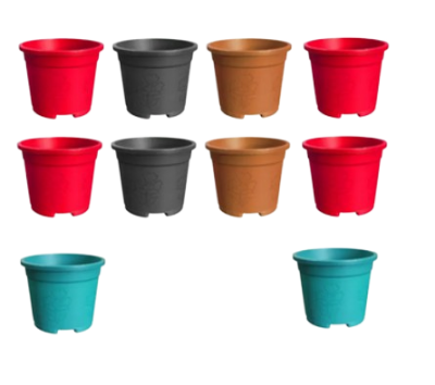 Picture of 6 Inch BP Round planter flower house Tub- 10 Pcs