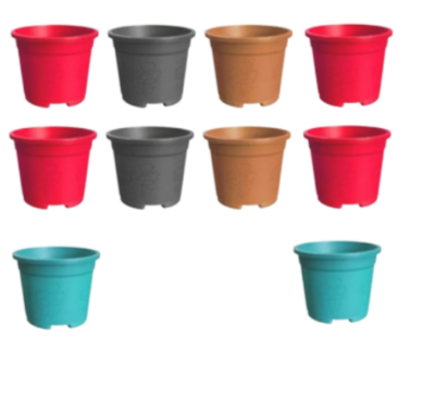 Picture of 6 Inch BP Round planter flower house Tub- 10 Pcs