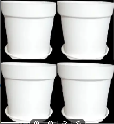 Picture of 10 Inchi White Mat Tob With Tray 4 pcs