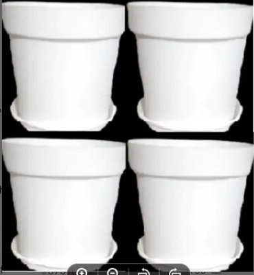 Picture of 10 Inchi White Mat Tob With Tray 4 pcs