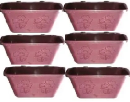 Picture of 24 CM Vertical Flower pot 6 Pcs