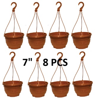 Picture of 7 inch Hanging  red coler top 8 pcs