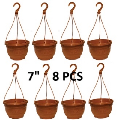 Picture of 7 inch Hanging  red coler top 8 pcs