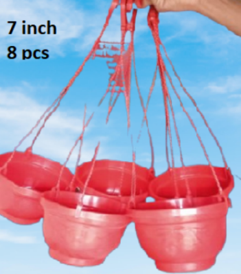 Picture of 7 inch Hanging  red coler top 8 pcs
