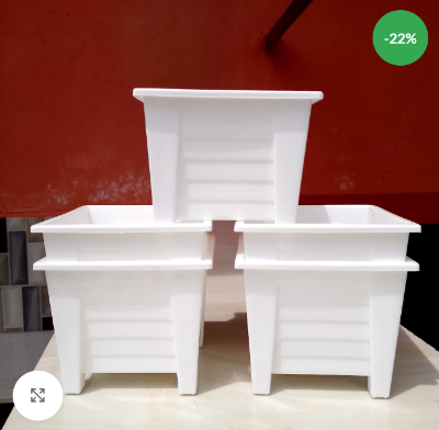 Picture of Flower Pot white  4 Inchi  (5 Pcs )