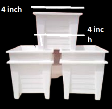 Picture of Flower Pot white  4 Inchi  (5 Pcs )