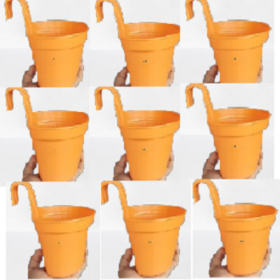 Picture of 15 cm Plastic Grill planter (5.8inch)-Grill Flower tob  (10 pcs set)