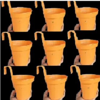 Picture of 15 cm Plastic Grill planter (5.8inch)-Grill Flower tob  (10 pcs set)