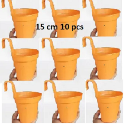 Picture of 15 cm Plastic Grill planter (5.8inch)-Grill Flower tob  (10 pcs set)