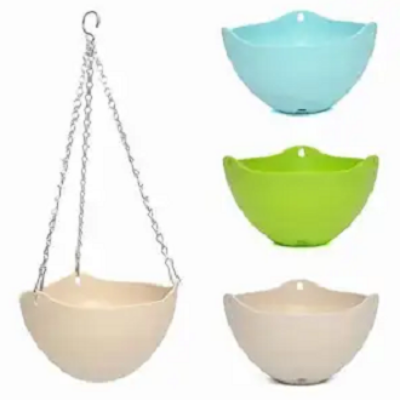 Picture of New Design Plant Planter Hanging PP Flower pot With Chain hanging plant pots 1 pcs