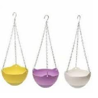 Picture of New Design Plant Planter Hanging PP Flower pot With Chain hanging plant pots 1 pcs