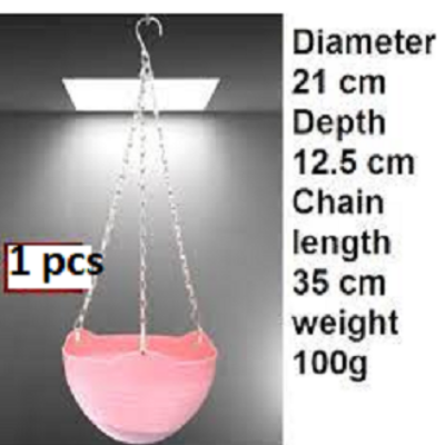 Picture of New Design Plant Planter Hanging PP Flower pot With Chain hanging plant pots 1 pcs