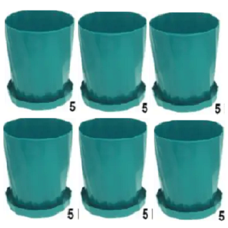 Picture of 5 Inch Camellia Planter With Tray - 6 Pcs