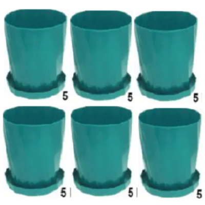 Picture of 5 Inch Camellia Planter With Tray - 6 Pcs