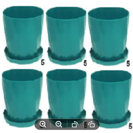Picture of 5 Inch Camellia Planter With Tray - 6 Pcs