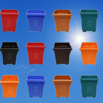 Picture of (4.5 inch - 12 pcs)  khandani square planter plastic tub
