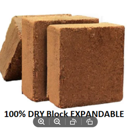 Picture of Coco Peat Block-Expandable Block 2kg +Cocopit Block(Imported) expand up to 16kg