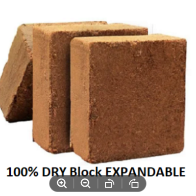 Picture of Coco Peat Block-Expandable Block 2kg +Cocopit Block(Imported) expand up to 16kg