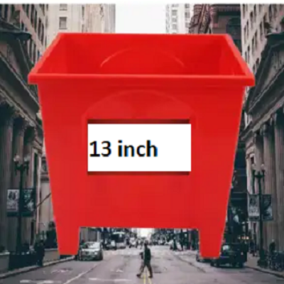 Picture of Square Plastic Tub,Pots #13 Inchi By 13 Inchi (Deep 10 Inchi)