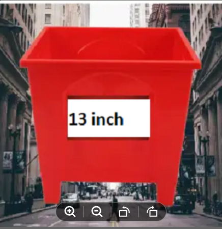 Picture of Square Plastic Tub,Pots #13 Inchi By 13 Inchi (Deep 10 Inchi)