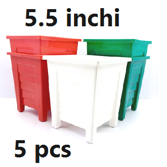 Picture of Plastic flower tub 5 pcs(5.5 inchi)