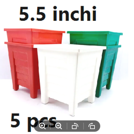 Picture of Plastic flower tub 5 pcs(5.5 inchi)