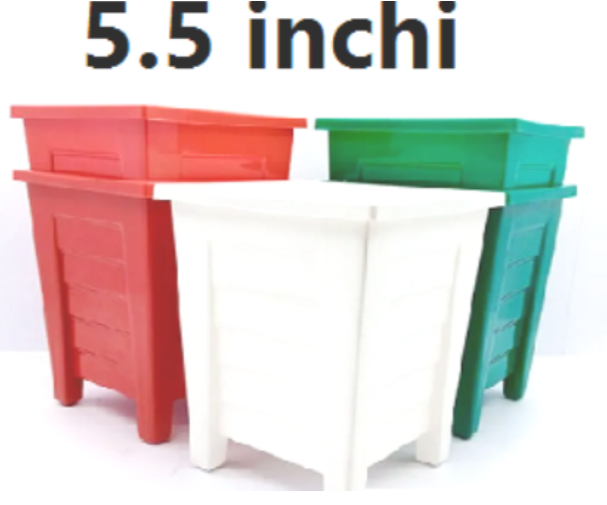 Picture of Plastic flower tub 5 pcs(5.5 inchi)