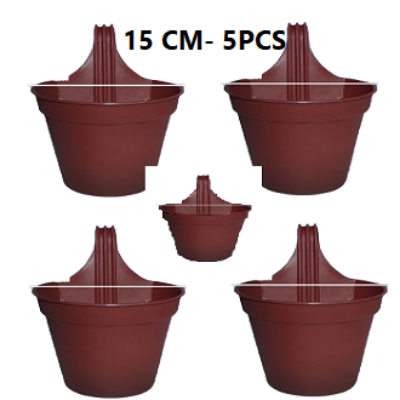 Picture of 15 cm Plastic Grill planter (5.8inch)-Grill Flower tob - 5 pcs set