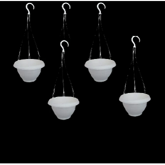 Picture of Hanging Planter White 9 Inchi 4 Pcs
