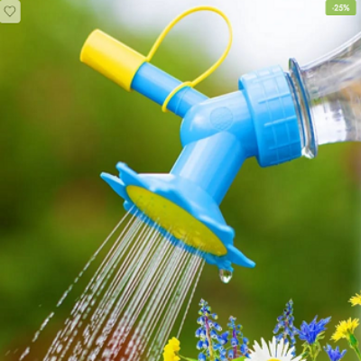 Picture of Mini Bottle Cap Sprinkler Nozzle Plastic Watering Can Spout Plant Watering Can