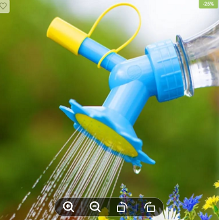 Picture of Mini Bottle Cap Sprinkler Nozzle Plastic Watering Can Spout Plant Watering Can