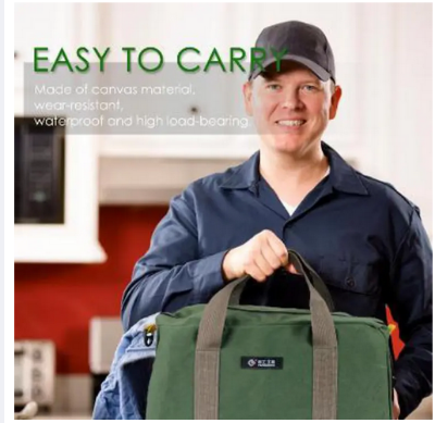 Picture of Mechanics Hand Tool Storage Carry Strap&Zip Handle with Organiser Bag Canvas UK