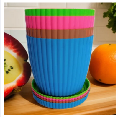 Picture of 6 INCH - 5 PCS - SUNFLOWER PLANTER TUB