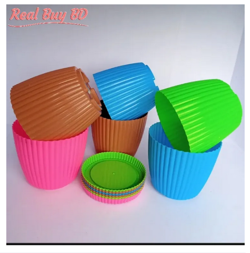 Picture of 6 INCH - 5 PCS - SUNFLOWER PLANTER TUB