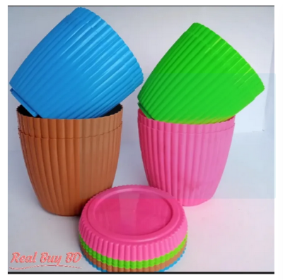 Picture of 6 INCH - 5 PCS - SUNFLOWER PLANTER TUB