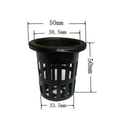 Picture of Net Pots (4.5cm) 10pcs Net Cups with Slotted Mesh Wide Lip, Hydroponics Supplies Growing Accessories for Hydroponics and Aquaponics