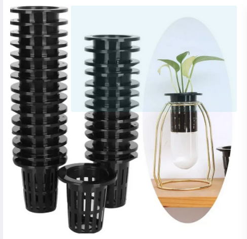 Picture of Net Pots (4.5cm) 10pcs Net Cups with Slotted Mesh Wide Lip, Hydroponics Supplies Growing Accessories for Hydroponics and Aquaponics