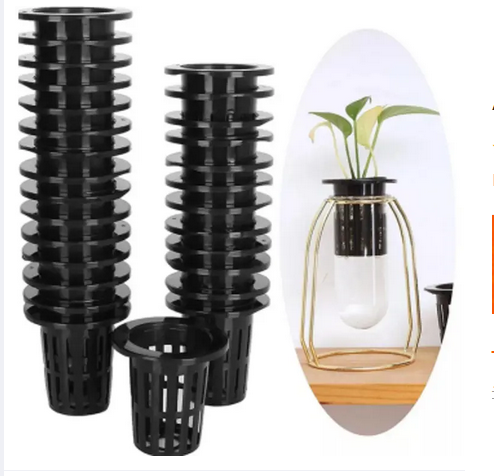 Picture of Net Pots (4.5cm) 10pcs Net Cups with Slotted Mesh Wide Lip, Hydroponics Supplies Growing Accessories for Hydroponics and Aquaponics